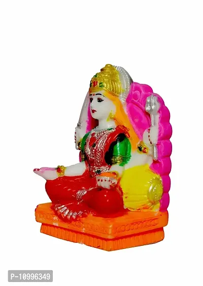 ATUT Santoshi maa Idol, murti, in Small Size, in Multicolor and Unbreakable.. Decorative Showpiece - 11.5 cm-thumb2