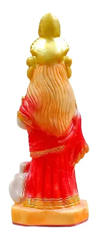 ATUT laxmi murti, Idol, Statue for Home Decor, in red Colour, Medium Size, Made up of PVC, Unbreakable- 18 cm-thumb3
