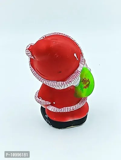 ATUT Santa Claus showpiece, Murti Figurine in Multicolor, ,Made with PVC,POP, in Medium Size, Unbreakable- 12.5cm-thumb4