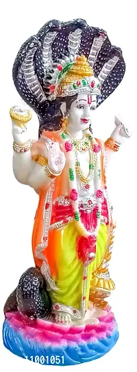 ATUT Vishnu Murti in Seshnag Idol, Multicolour, Made up of PVC,Rubber, in Very Big Size, Unbreakable- 30 cm-thumb2