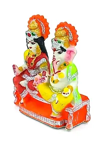 ATUT Lakshmi Ganesh Idol in Medium Size, Multicolor, Made up of PVC, Unbreakable - 11.5 cm-thumb2