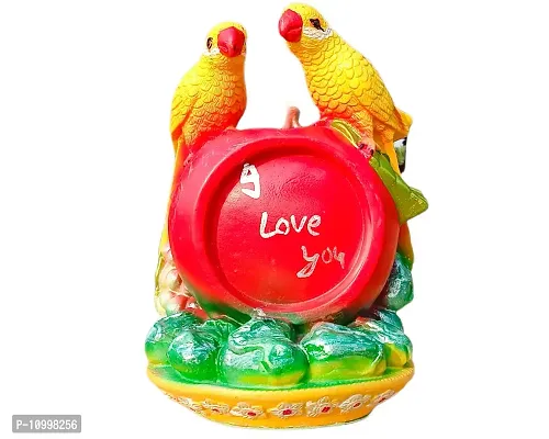 ATUT Parrot Statue showpiece Figurine Bird for Home Decor, Unbreakable- 20cm-thumb0