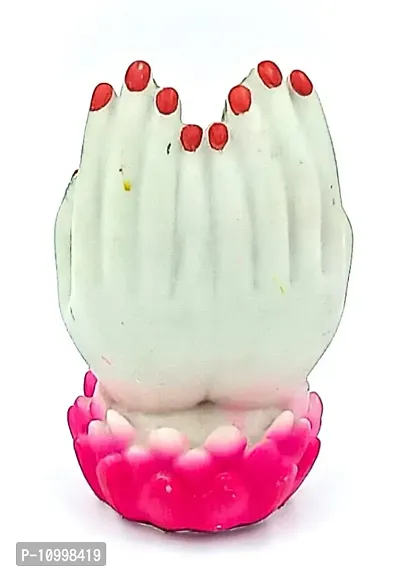 ATUT Lakshmi Ganesh Idol in Unique Style of Small Size, Multicolour, Made up of PVC, Unbreakable - 13 cm-thumb4