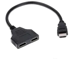 HDMI Splitter Adapter Cable HDMI Splitter 1 in 2 Out HDMI Male to Dual HDMI Female (HDMI Y Cable)-thumb1