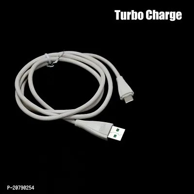 Type C Fast Charge and Data Sync Cable, 1 Meter (white) MADE IN INDIA-thumb2
