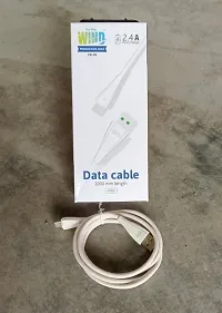 Type C Fast Charge and Data Sync Cable, 1 Meter (white) MADE IN INDIA-thumb3