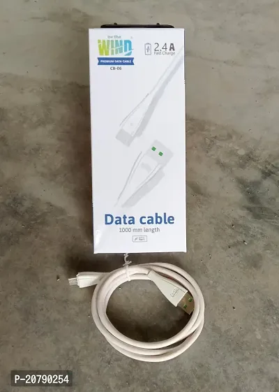 Type C Fast Charge and Data Sync Cable, 1 Meter (white) MADE IN INDIA-thumb4