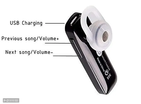 Mini Wireless Bluetooth Headset with Mic (In Ear, Black)-thumb4