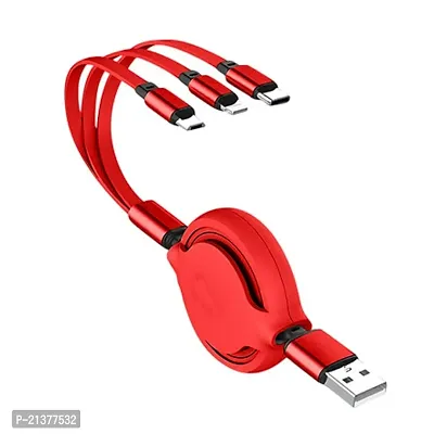 3 in 1 High Speed Retractable Cable (Type C, Lightning, Micro USB)