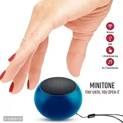 M3 Portable Mini Bluetooth Speaker with Google Assistant (Smart Speaker) (BLUE)-thumb4