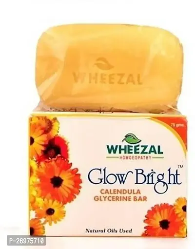 Glow Bright Calendula Glycerine Bathing Bar 75 Gms