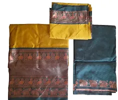Stylish Golden Art Silk Jacquard Lehenga Choli Set for Women-thumb2