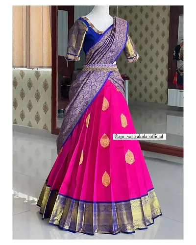 Stylish Art Silk Jacquard Lehenga Choli Set For Women