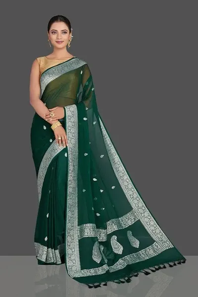 Stylish Art Silk Saree with Blouse Piece For Women