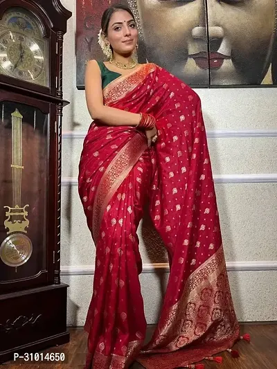 New Banarasi Silk Saree with Blouse Piece-thumb4