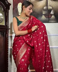 New Banarasi Silk Saree with Blouse Piece-thumb1