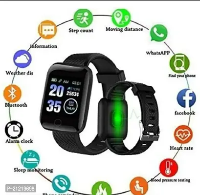 New 3GEN ID116 Smart Watch Touch Sensor Bluetooth Smart Watch With Activity Tracker , Hear Rate, Sleep Monitor And More Features For Boys And Girls-thumb0