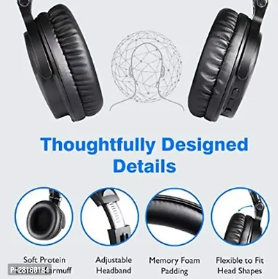 Foldable Wireless Sh12 Headphone with Mic and SD Card Slot Bluetooth Headset-thumb2