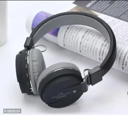 Elegant Black Over the Ear Wireless Bluetooth Headphones with Mic-thumb0