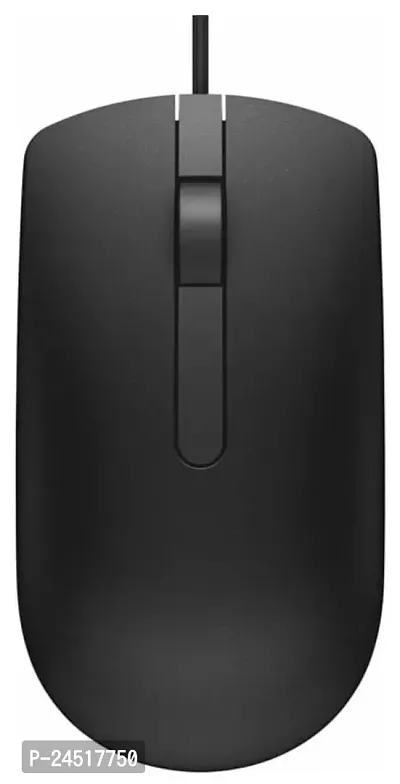 Essential USB Optical Black Wired  Mouse-thumb0
