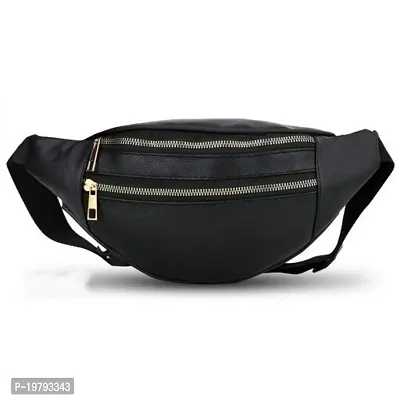 PU Leather Waist Bag for Men Belt Bag Unisex Fanny Bag Bum bag, sling bag Pack of 1pc waist bag-thumb0