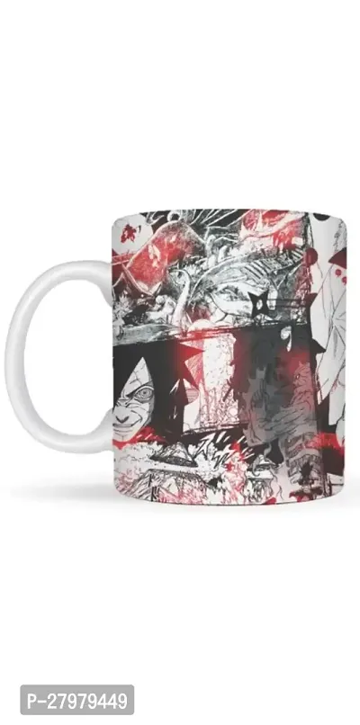 Anime Printed Coffee Mug, White Ceramic Milk/Tea/Coffee Mug Anime Printed, 350 ml for Gifting and Present