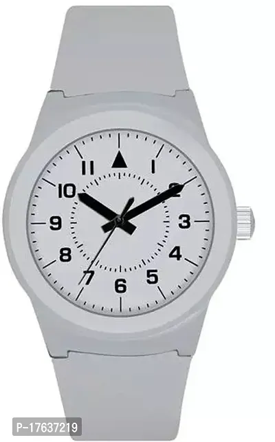 Comfortable White Silicone Analog Watch For Men