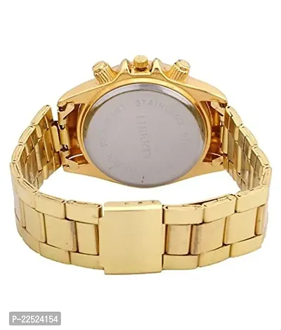 Gold Paidu Full Diamond On Dial and Watch Color Gold Analog Dial for Men and Boy-thumb2