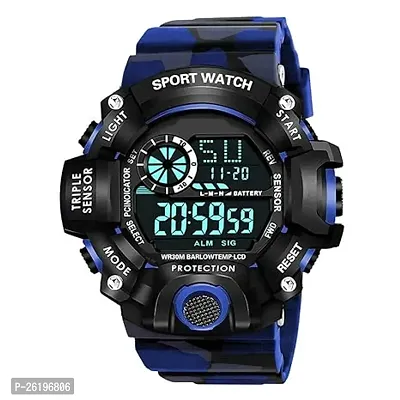 Stylish Plastic Digital Watches For Men-thumb0