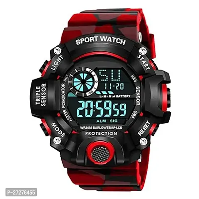 Trendy Digital Army Shockproof Waterproof Digital Sports Watch for Mens Kids Sports Watch for Boys-thumb0