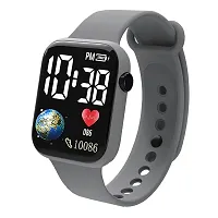 LED Display  Waterproof Square Digital Watch for Kids Pack of 2-thumb2