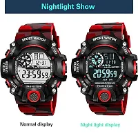 Digital Shockproof Multi-Functional Army Strap Watch For Boys-thumb1