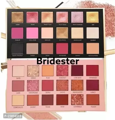 Bridester Nude Eye Shadow Palette and Rose Gold Eyeshadow 36 g (Multicolor)  (brown)-thumb0