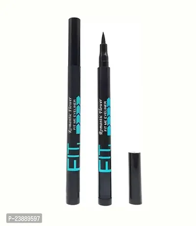 Bridester Fit me makeup waterproof super lasting liquid eyeliner (pack of 2) 7.6 g  (BLACK)-thumb0