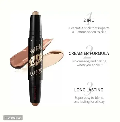 Bridester Makeup Highlight Concealer and Contour Stick Concealer (10g)