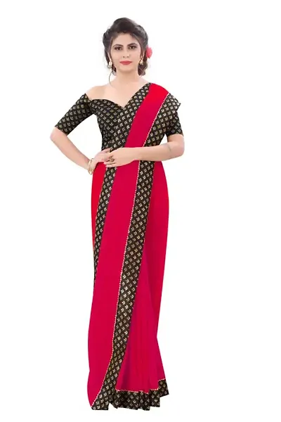 Must Have Georgette Saree with Blouse piece 