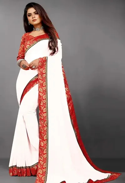 Alluring Georgette Saree with Blouse piece 