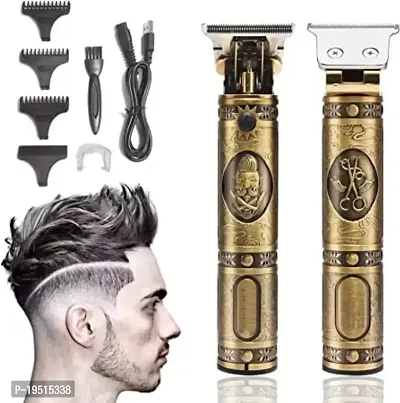 Trendy best Quality Clippers Cordless Electric Rechargeable Metal Body Beard Trimmer-thumb2