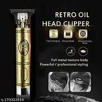 Trendy best Quality Clippers Cordless Electric Rechargeable Metal Body Beard Trimmer-thumb3