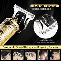 Trendy best Quality Clippers Cordless Electric Rechargeable Metal Body Beard Trimmer-thumb4