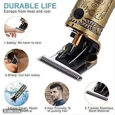 MAXTOP Golden Trimmer Buddha Style Trimmer, Professional Hair Clipper, Adjustable Blade Clipper, Hair Trimmer and Shaver For Men, Retro Oil Head Close Cut Precise hair Trimming Machine : Code-104-thumb5