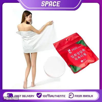 Applience Magic Tablet Towel, big Disposable Pure Cotton Compressed Portable Travel Facial Towel Water Wet Wipe Washcloth Napkin Moistened Tissues Size 40x21cm