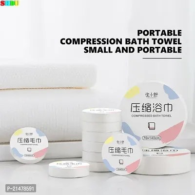Travel Magic Compressed Towel Tablets Tissue Disposable Coin Napkin Expands With Water Portable Face Care, Cleaning Wipes Cotton Hand Towel,Travel Facial