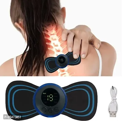 Mini Body Massager Machine for Pain Relief Muscle Stimulator|Rechargeable Butterfly Massager for Back Pain Men  Women|Physiotherapy Instrument Massager for Back Arms Shoulder Neck-thumb0