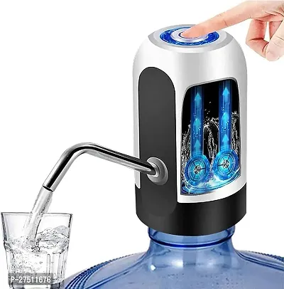 Water Dispenser Best Quality Automatic Water Dispenser Pump for 20 Litre Water Bottle Can with Portable C Type Charging Cable (Food Grade, 4W, 1200mah Battery-thumb0