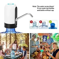 Water Dispenser Best Quality Automatic Water Dispenser Pump for 20 Litre Water Bottle Can with Portable C Type Charging Cable (Food Grade, 4W, 1200mah Battery-thumb2