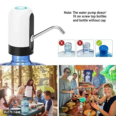 Water Dispenser Best Quality Automatic Water Dispenser Pump for 20 Litre Water Bottle Can with Portable C Type Charging Cable (Food Grade, 4W, 1200mah Battery-thumb3