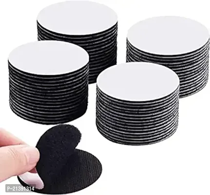 Premium Quality Autolink Hook Loop Tape Round Velcro Tape Dots, Double Sided Adhesive Velcro, Self Adhesive Mounting Dots Tape, Rug Carpet Cushions Anti Slip Tape, Strong, Removable And Reusable10 Pcs