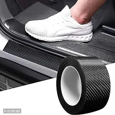 Premium Quality Auto Link Universal Anti Scratch Tape For Car Door Guard Sill Protector Front Rear Bumper Protector Carbon Fiber Wrap Film Vinyl Self-Adhesive Waterproof Anti-Collision Tape Protection Film Tape