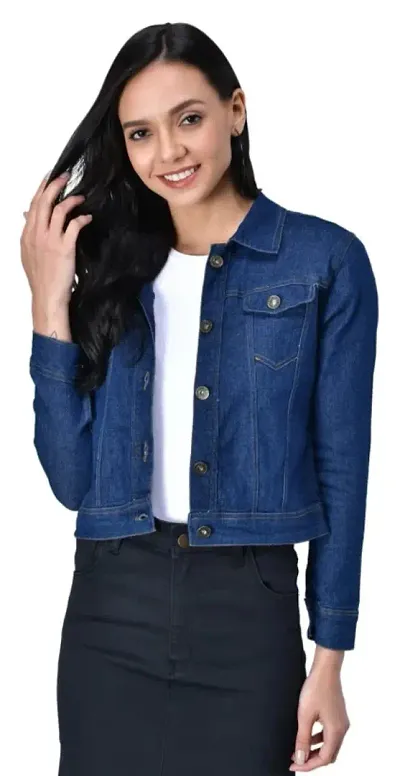 Stylish Solid Jacket For Women